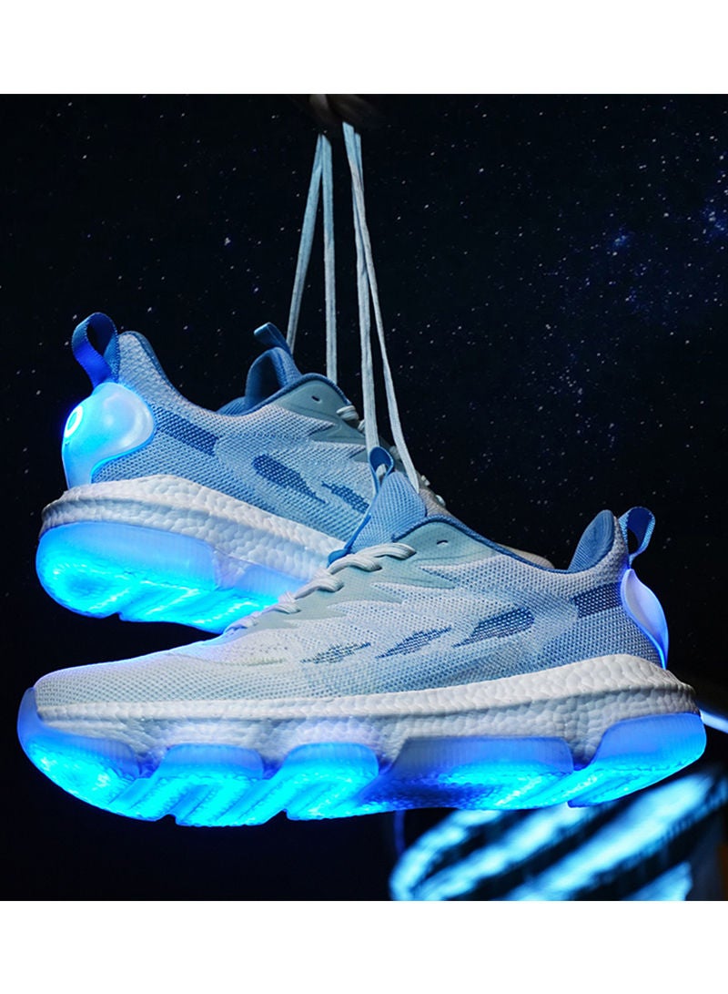 Sharpdo USB rechargeable luminous shoes Student sports shoes Running shoes Men's sports shoes - Image 5