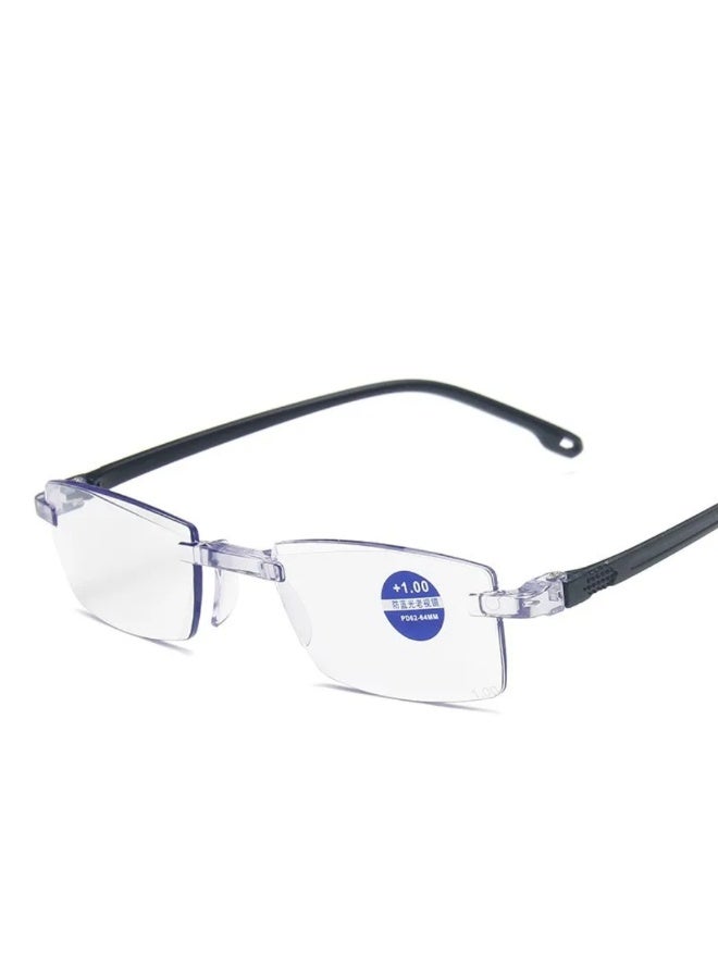 Frameless Reading Glasses Blue Cut +1.00 For Men and women - Image 2