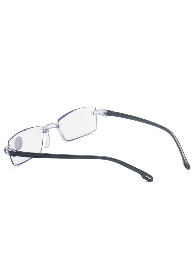 Frameless Reading Glasses Blue Cut +1.00 For Men and women - Image 1