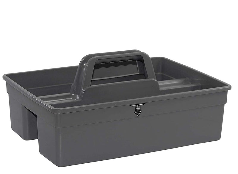 TARGET HYGIENE Caddy Basket Caddy Bucket Plastic-ABS Tool Bucket (39.4 cm x 24.4 cm x 13.3 cm) (Gray) - Image 2