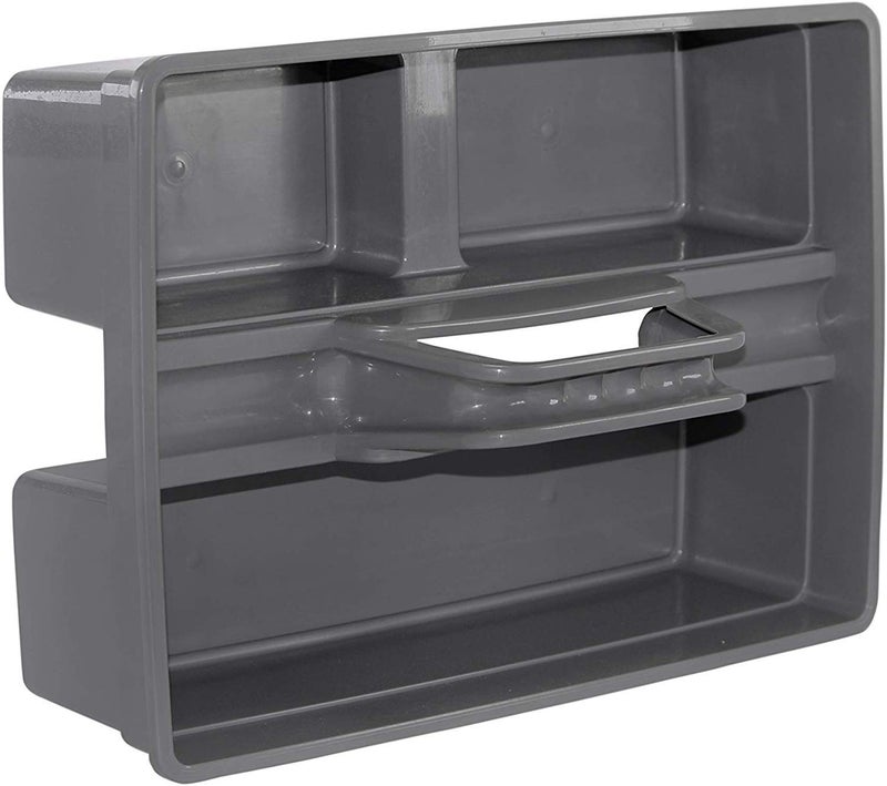TARGET HYGIENE Caddy Basket Caddy Bucket Plastic-ABS Tool Bucket (39.4 cm x 24.4 cm x 13.3 cm) (Gray) - Image 3
