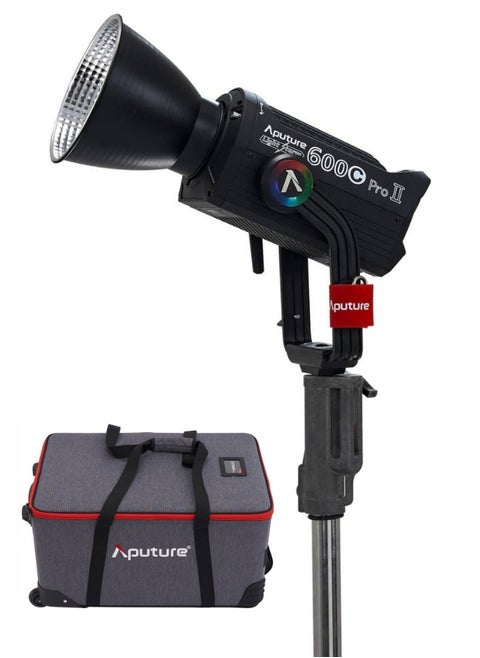 Aputure LS 600c Pro II RGB LED Monolight – 600W Full-Color Studio Light with 46 Preset Effects, V-Mount Battery Support, Weather-Resistant Build, and Bowens Mount