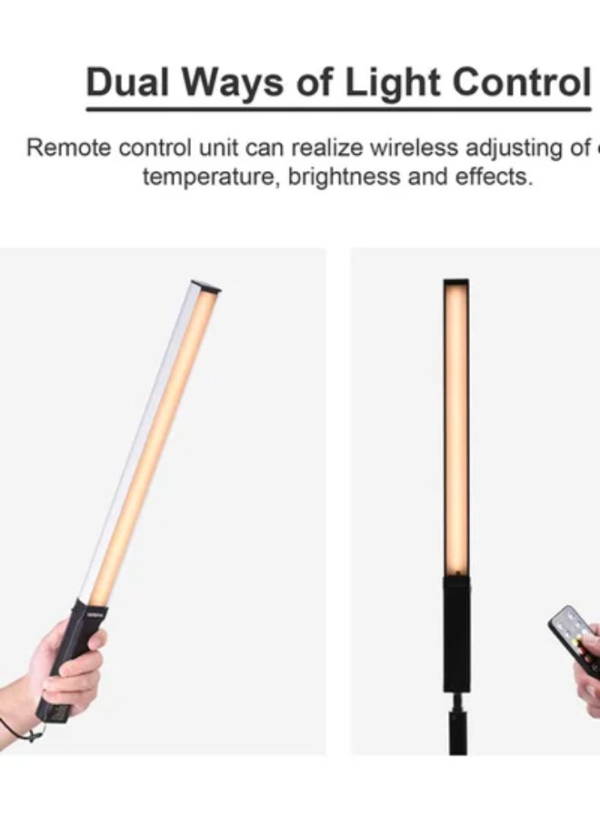 MUDISO Photography Lamp Portable RGB Handheld LED Video Light Wand 10W 9 Colors 7 Light Effects Universal with Remote Control - Image 4
