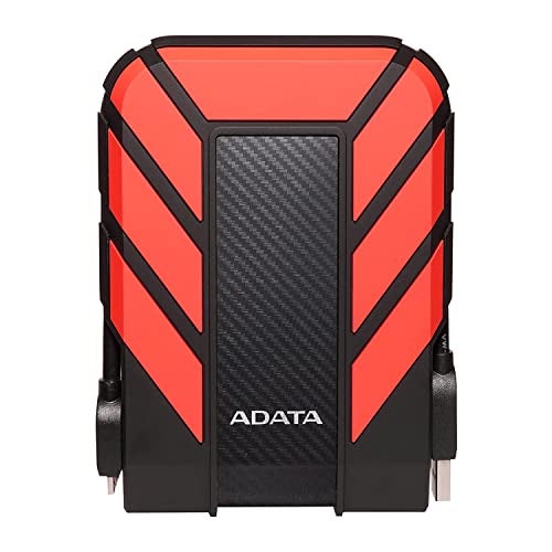 ADATA HD710 Pro قرص صلب خارجي - 2TB USB 3.2 Gen1 HDD محمول للألعاب وتخزين النسخ الاحتياطي - مقاوم للماء والغبار بمعيار IP68 - مقاوم للصدمات بمعيار MIL-STD - أحمر - 1 قطعة - Image 1