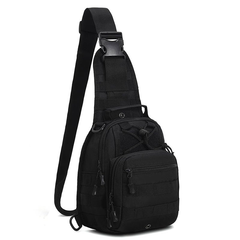 Viriber Tactical Backpack Waterproof Military Crossbody Molle Sling Shoulder Backpack Chest Bag for Outdoor Every Day Carry Black - Image 2