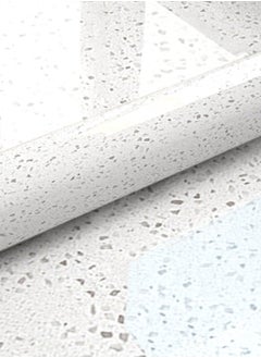 BAMBOO DECOR Bamboo Decor | Self Adhesive Wallpaper Peel & Stick Water-resistant Moist-proof Wall Decoration for Living room -Kitchen -Bedroom -Bathroom-office (45 x 400 CM, Terrazzo - Grey)  - Image 1