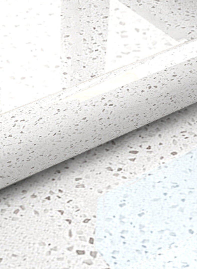 Bamboo Decor | Self Adhesive Wallpaper Peel & Stick Water-resistant Moist-proof Wall Decoration for Living room -Kitchen -Bedroom -Bathroom-office (45 x 400 CM, Terrazzo - Grey) - Image 1