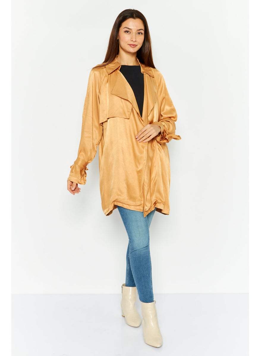 ONLY - Women Plain Trench coats, Tan - Image 1