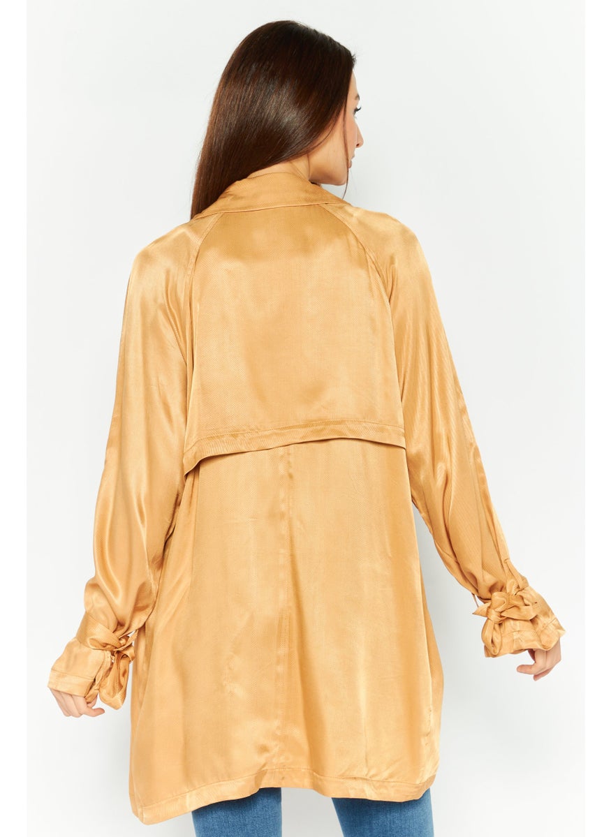 ONLY - Women Plain Trench coats, Tan - Image 1