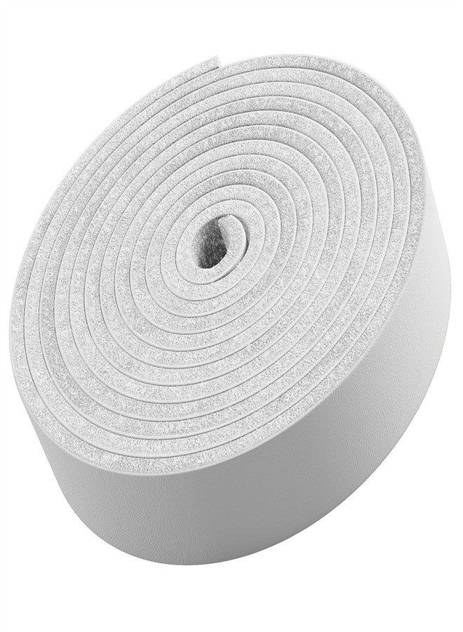 Excefore EXCEFORE, White Leather Strap Strip, SYOSI, 2cm Wide 2m Long Leather Belt Strips Wrap Single Sided Cord for DIY Crafts Wrapping Making Bag Handles - Image 1