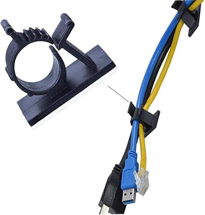 Jojofuny 20 Pack Adjustable Wire Clips Cord Holder Clamp For Home Office Fixing - Image 3