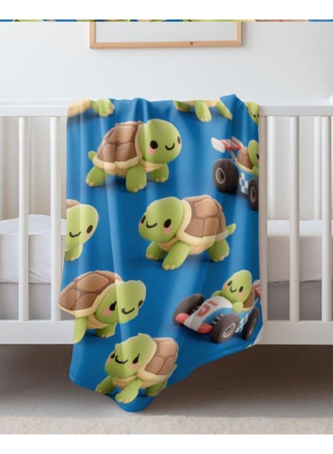 general Baby and children's cartoon flannel thin blanket (warm and comfortable, suitable for sleep, game use) 70cm*100cm - Image 3