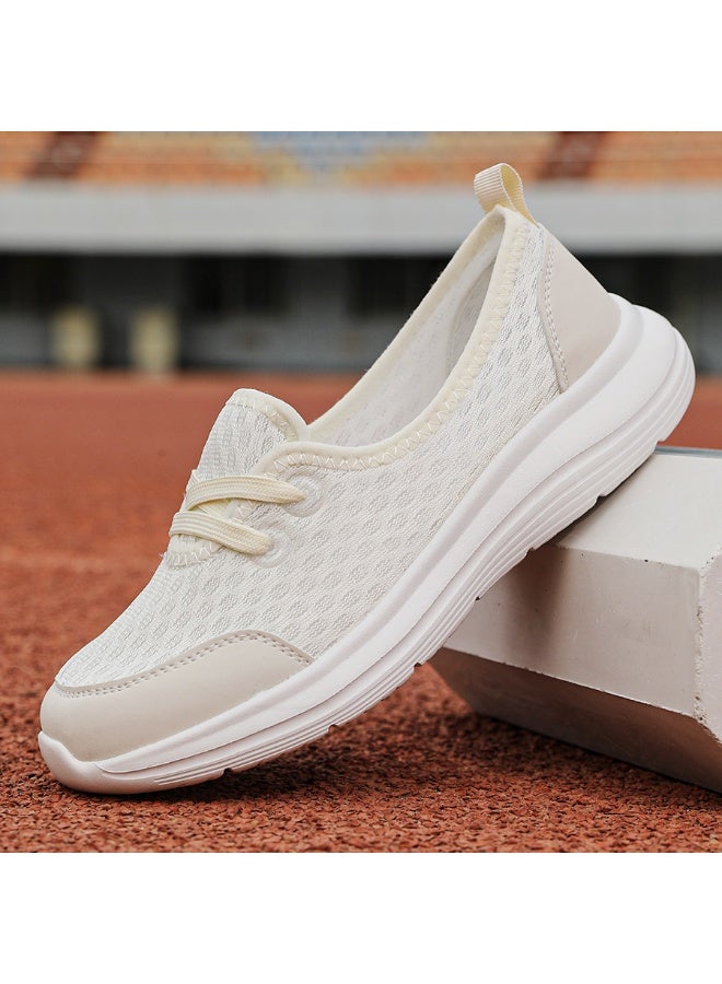 Mesh Casual Soft Sole Lightweight Running and Sports Women Shoes Comfortable Breathable Flat Bottomed Outdoor Fitness Shoes