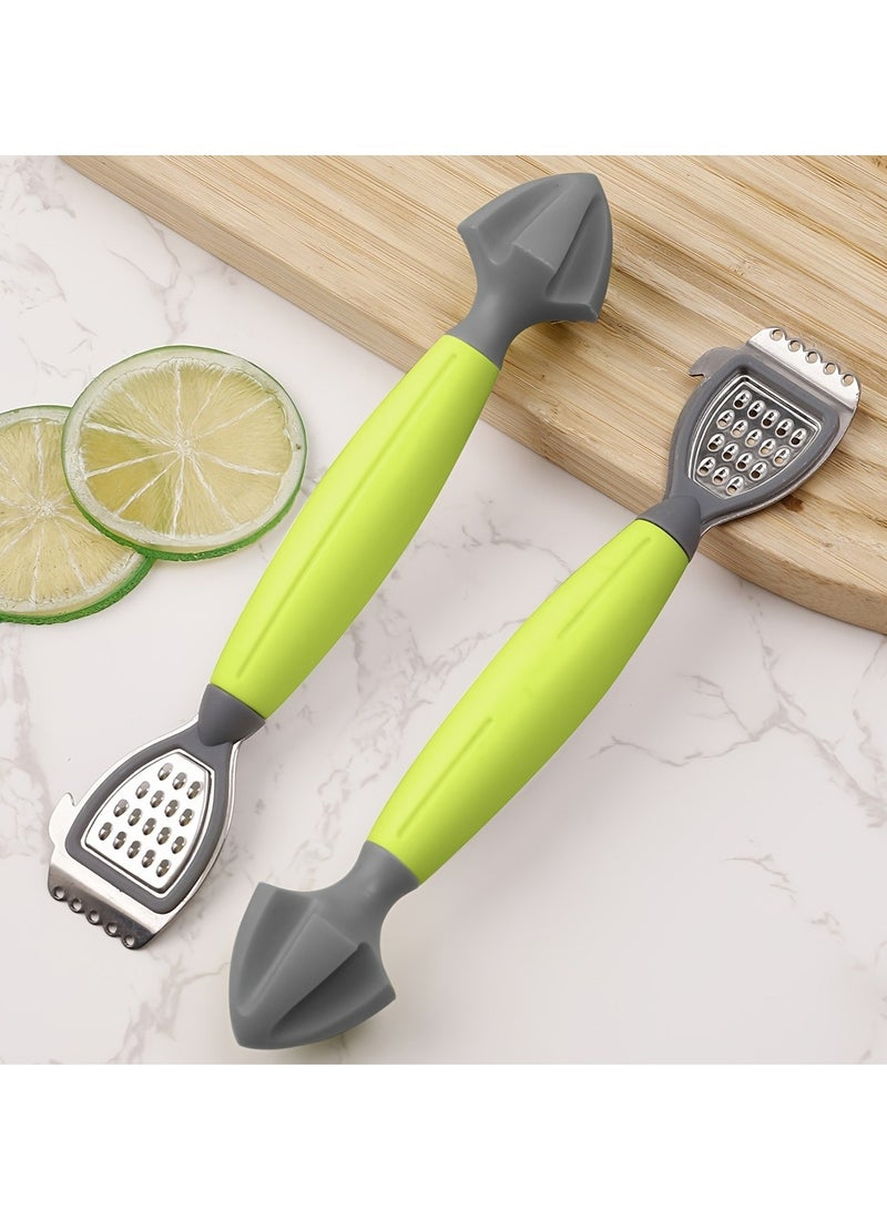 Lemon Zester Tool 3 in 1, Citrus Reamer & Grater, with Sharp Stainless Steel Blade, Soft-Touch Grip, Compact for Easy Storage, Dishwasher Safe(1pc, green)  - Image 5