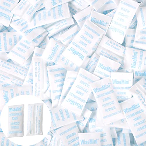 Wisesorb 0.5 Gram 500 Pack Silica Gel Packs, Dessicant Packets, Moisture Absorbers for Food Storage, Food Grade Desiccant Dehumidifiers, WiseMini - Image 1