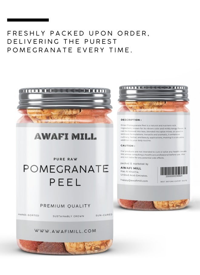 Awafi Mill AWAFI MILL Dried Pomegranate Peel | Natural Sun-Dried Pomegranate Rind | Aromatic & Versatile Ingredient  - Image 3