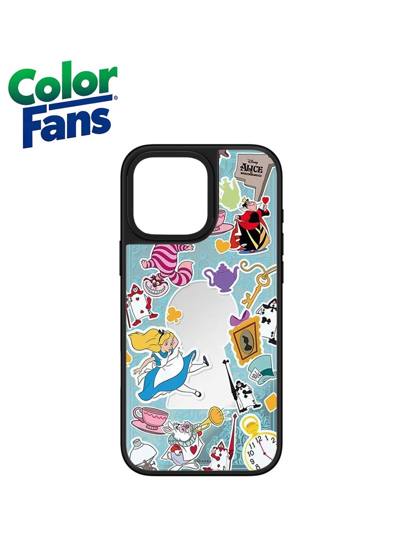 Color Fans Alice in Wonderland Mirror Case - iPhone 11 Pro Max
-Blue with Wonderland Characters 