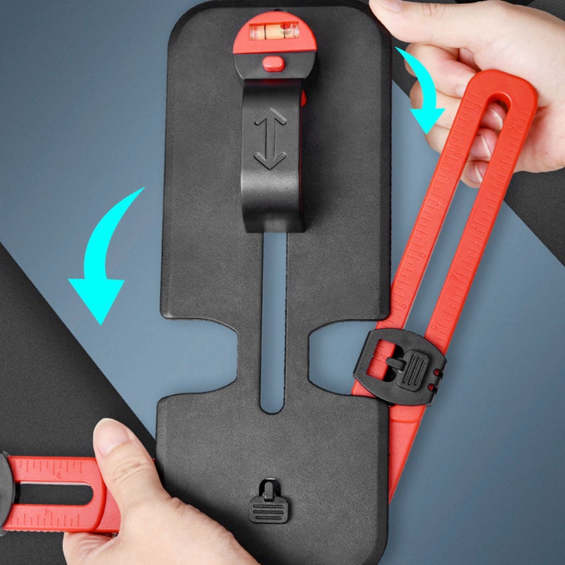 Picture Hanger Tool Photo Frame Hanging Leveling Tool with Bubble Level for Decoration - Image 4