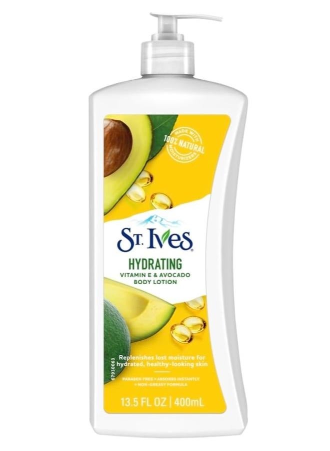 St. Ives Daily Hydrating Vitamin E & Avocado Body Lotion 400 Ml - Image 1