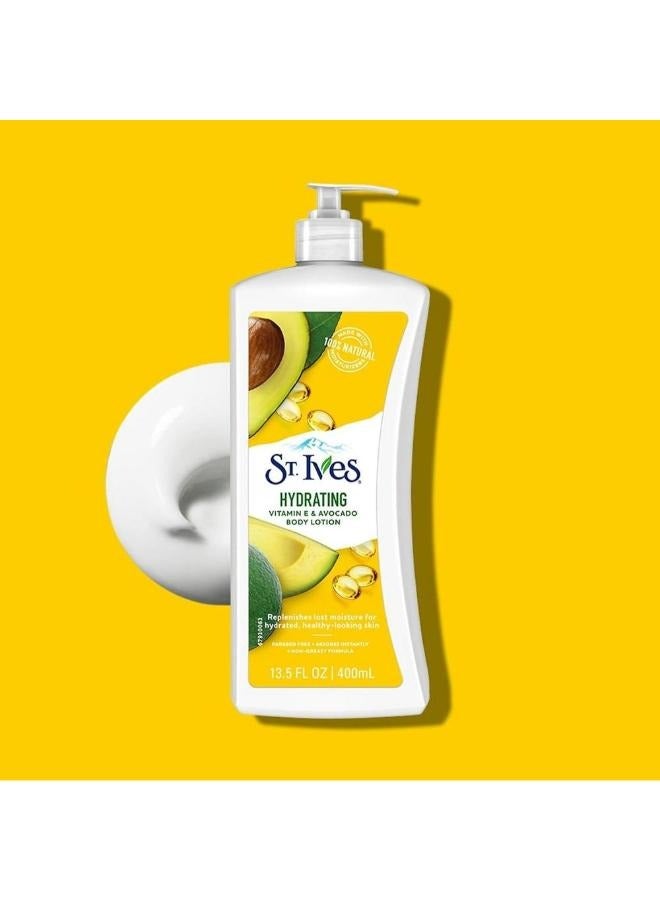 St. Ives Daily Hydrating Vitamin E & Avocado Body Lotion 400 Ml - Image 2