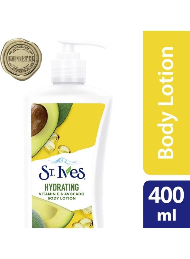 St. Ives Daily Hydrating Vitamin E & Avocado Body Lotion 400 Ml - Image 3