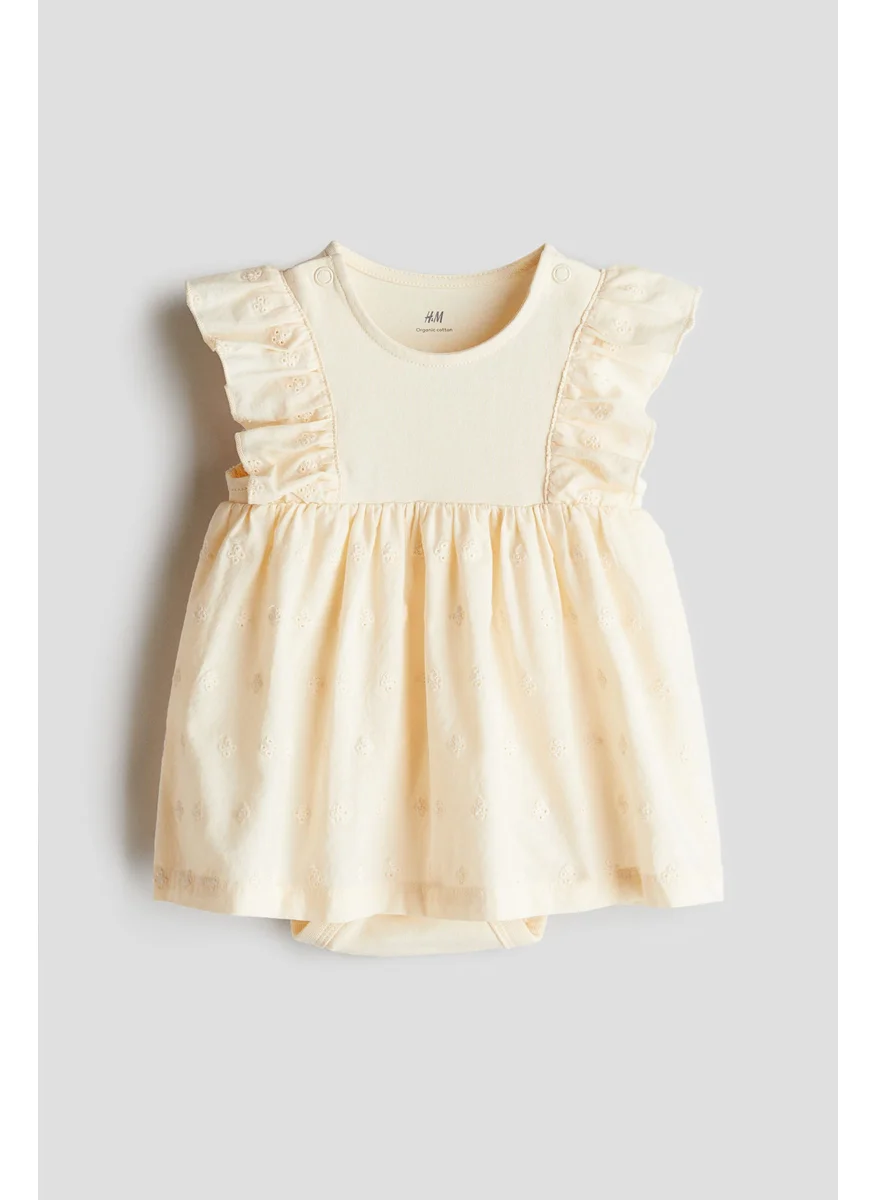 اتش اند ام Frill-Trimmed Bodysuit Dress
