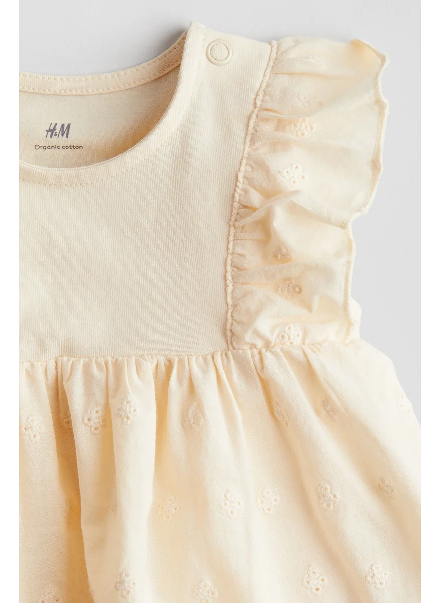 اتش اند ام Frill-Trimmed Bodysuit Dress