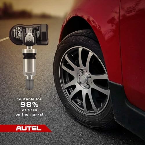 Autel TPMS Sensor 2in1 MX-Sensor Dual Frequency 315Mhz + 433Mhz Universal Programmable Autel Tire sensors Work with Autel TPMS Tool TS401 S408 TS508 TS608 TS900 (Metal Valves Pack of 4) - Image 3