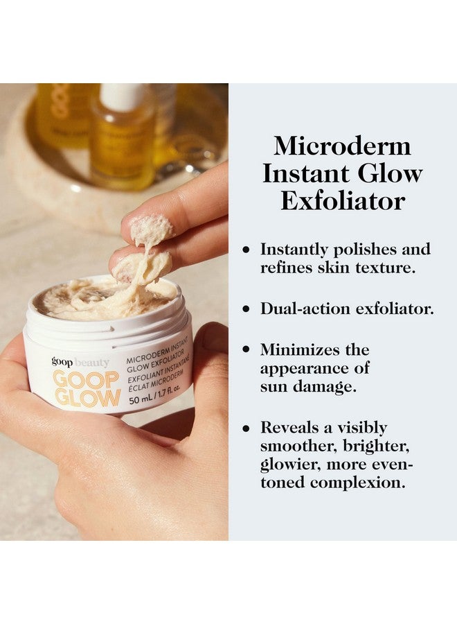 Goop Beauty Microderm Exfoliator | Physical & Chemical Exfoliant To Smooth Skin Texture | Exfoliating Minerals & Glycolic Acid | Athome Microdermabrasion | Silicone & Paraben Free | 0.5 Fl Oz - Image 2