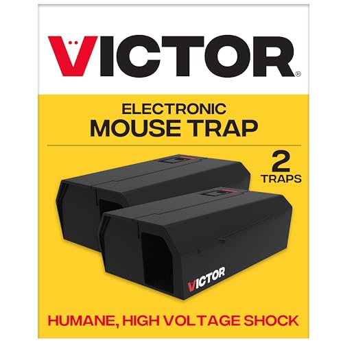 Victor فخاخ فئران إنسانية من فيكتور داخل المنزل - M250BSR-2 - فخاخ فئران كهربائية بدون لمس للمنزل، عبوة من 2 - Image 1