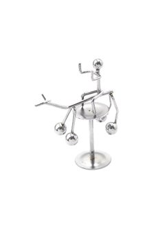 "Enjoy an experience of balance and calm with the Newton's Cradle - elegant design, smooth movement, and a clever decorative touch that adds a sophisticated scientific touch to your office or home. "