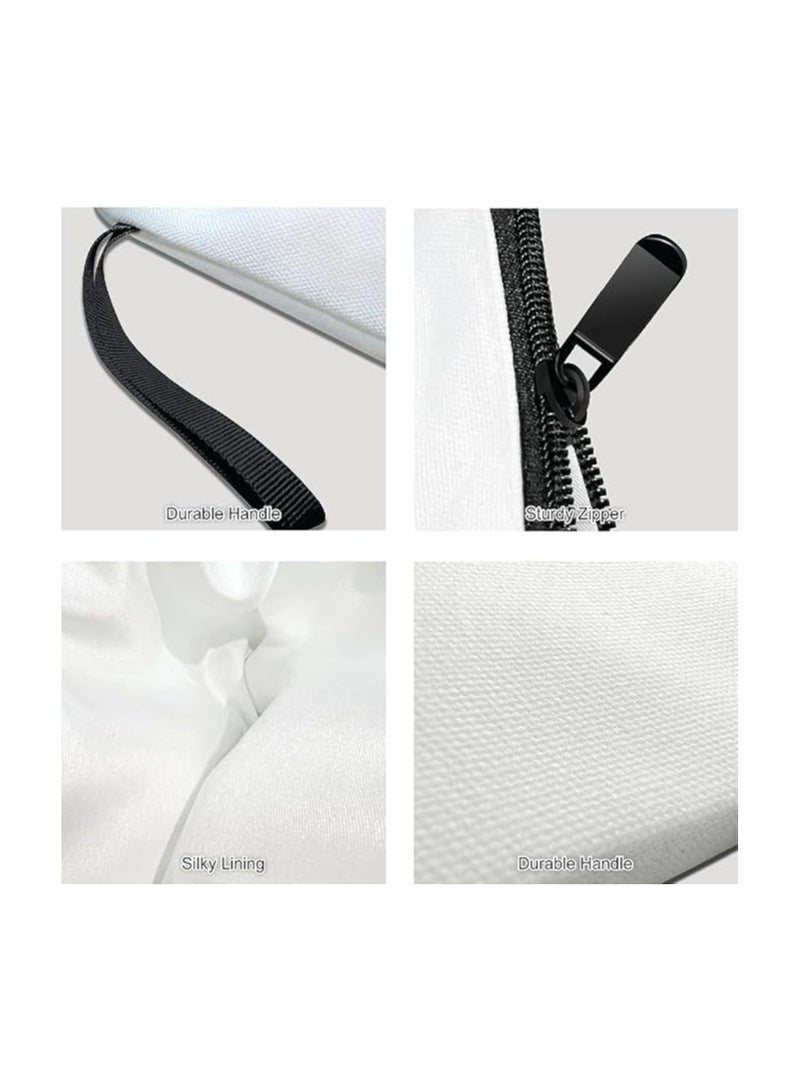 Dubai Skyline With Initial Monogram Cosmetic Bag-Monogram Makeup Case-Dubai Skyline Makeup Pouch-Cosmetic Pouch For Travelers - Image 5