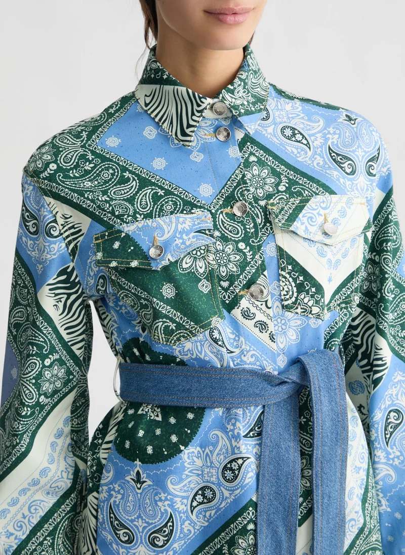 Liu Jo Printed cotton shacket