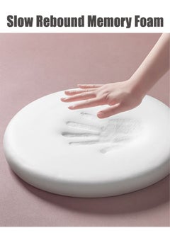 AHAKAC 15.7in Round Memory Foam Seat Cushion with Healthy Cycle - Small Floor Mat with Comfortable and Breathable - Office Chair Cushion for Relief Pain  - Image 3