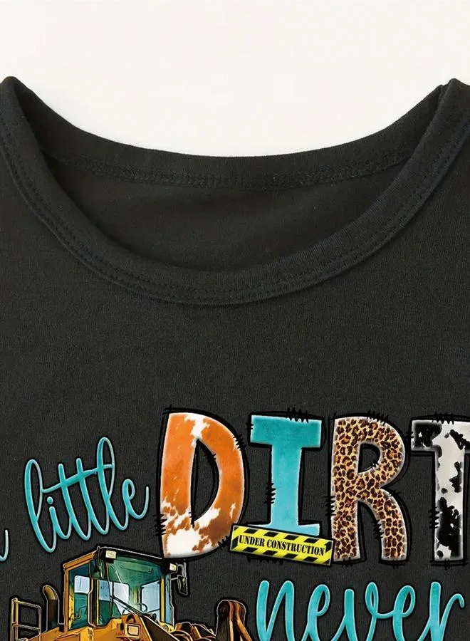 Take Two Take Two Boys Black Graphic Print T-Shirt