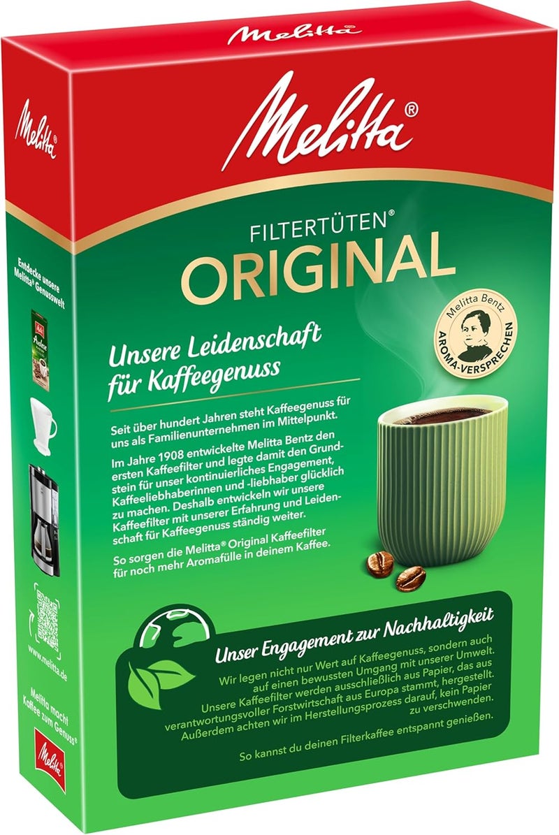 ميليتا أكياس فلتر ميليتا 1 × 4/80 أبيض أرومة عبوة واحدة (1 × 80 قطعة) - Image 2