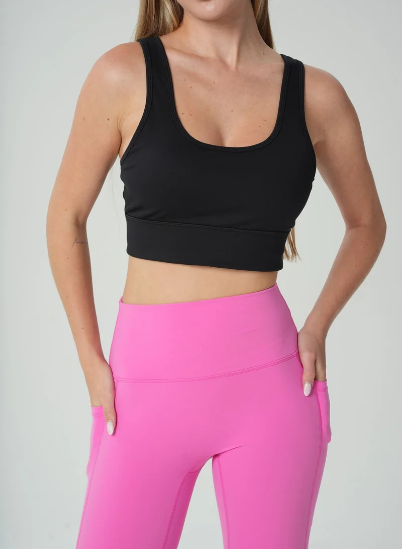 Mohuki Hot Pink Lily Side Pocket Leggings for Women | Best Price UAE