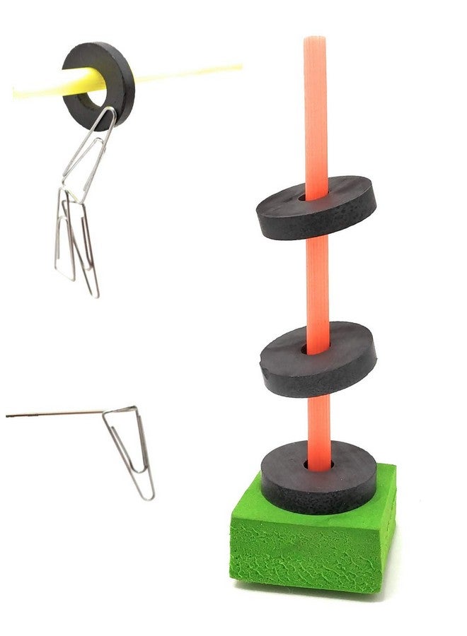 stepstodo magnet and magnetism | magnetic levitation kit | levitating pencil making kit | floating magnets| magnetic compass making kit | plot magnetic lines of force- Multi color - Image 4