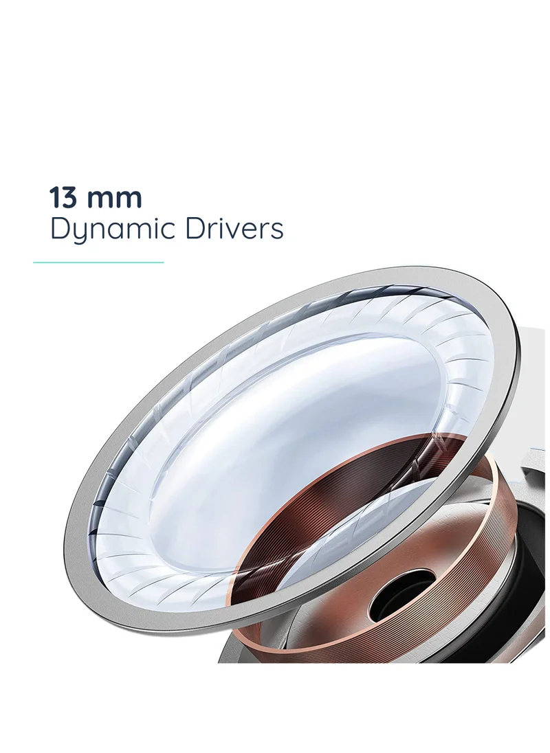 Pebble Noise Canceling True Wireless Earbuds With 20 Hour Playtime, Splash Proof, Type C Fast Charging Case, Peach