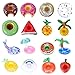 E-TING ETING 5PCS Swim Ring Fun Swimming Pool Float Raft Lilo Lifebuoy for 115 inch Dolls Inflatable Floating Drink Holders - Image 2