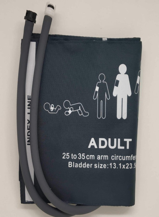 Biometric Cables Nibp Cuff Adult Double Tube Size (25-35 Cm) Compatible with Datex Green - Image 1