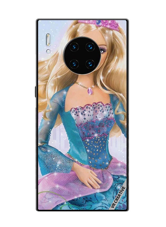 VR CREATIVE Protective Case Cover For Huawei Mate 30 Pro Blue Barbie Design Multicolour - Image 1