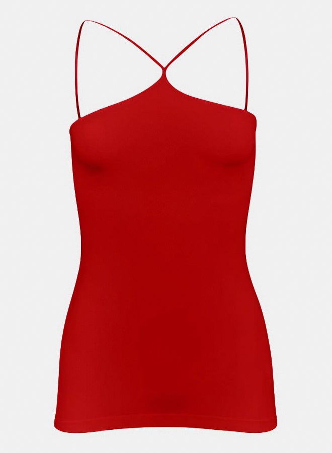 Silvy Lycra Donna Solid Tank Top For Women - Image 1