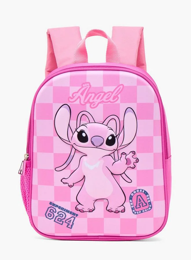 Disney Angel Print School Backpack For Girls 13+ Years With Padded Strap
