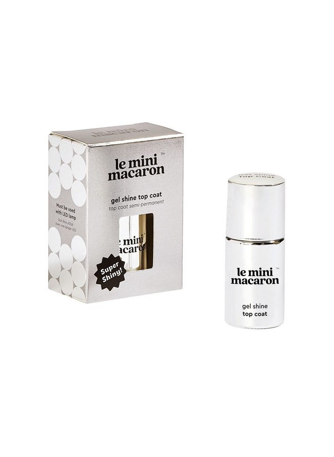 le mini macaron - Gel Shine Top Coat Chipfree, Vegan, Nontoxic & 9Free Formula Smooth, Transparent & Longer Shine Nails. - Image 1