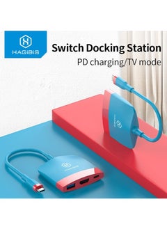 Hagibis Switch Dock TV Dock for Nintendo Switch Portable Docking Station USB C to 4K HDMI-compatible USB 3.0 Hub for Macbook Pro  - Image 2