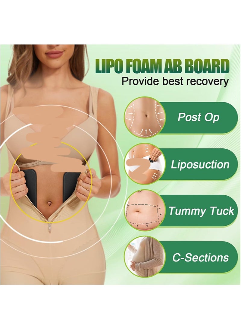 HaLunhi Women Lipo Foam Lateral Protectors - Post Surgery Foam Sheets,2 Board for Use with Post Liposuction Surgery Garments,Used After Liposuction,for Tightening and As C-shaped Waist Restoration Pads,Advanced Technology Flattening Compression for Recovery  - Image 5