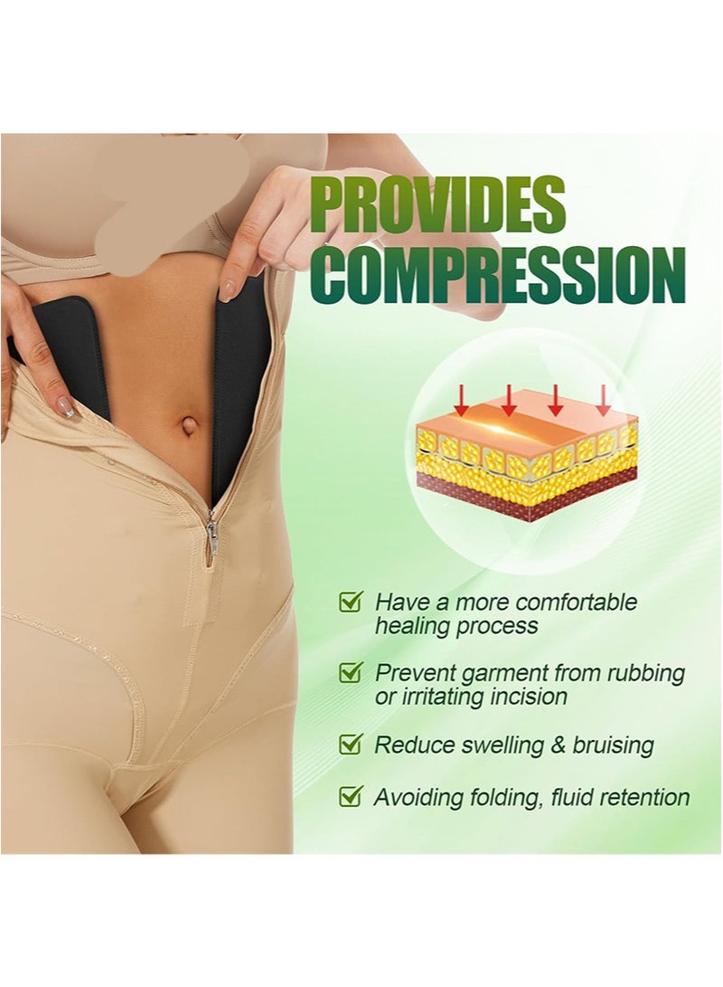 HaLunhi Women Lipo Foam Lateral Protectors - Post Surgery Foam Sheets,2 Board for Use with Post Liposuction Surgery Garments,Used After Liposuction,for Tightening and As C-shaped Waist Restoration Pads,Advanced Technology Flattening Compression for Recovery  - Image 2