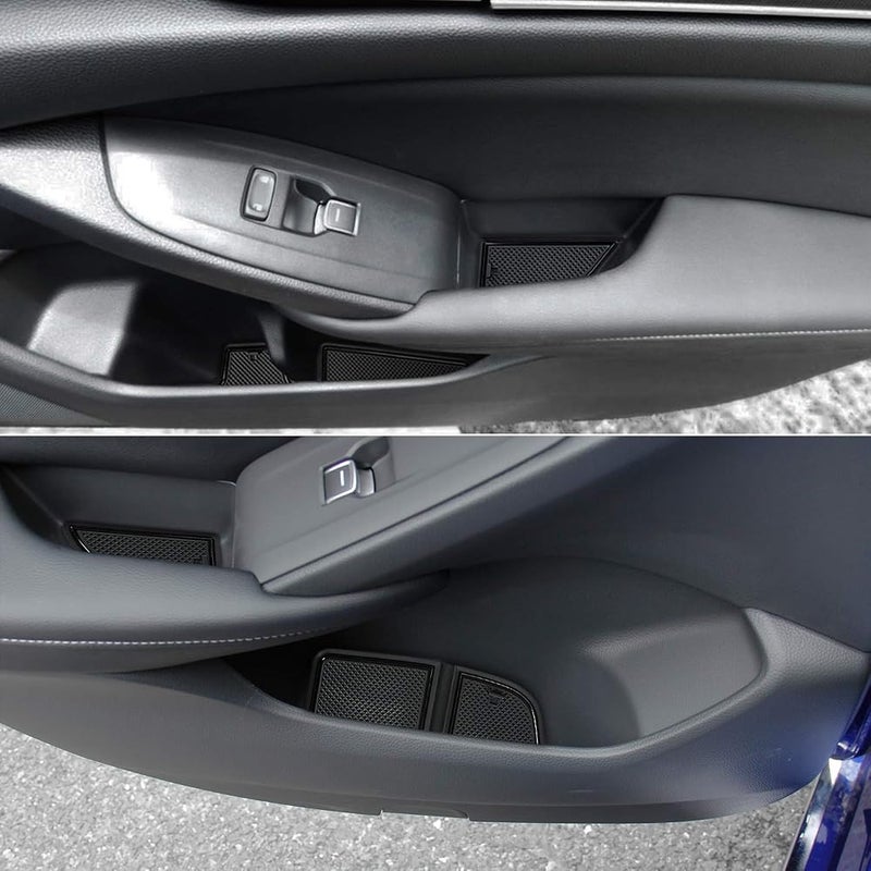 Auovo 17pcs Anti-dust Mats for Honda Accord Accessories 2018 2019 2020 2021 2022 Interior Car Cup Holder Inserts,Center Console Liner,Door Pocket Liner Mat(Black) - Image 2