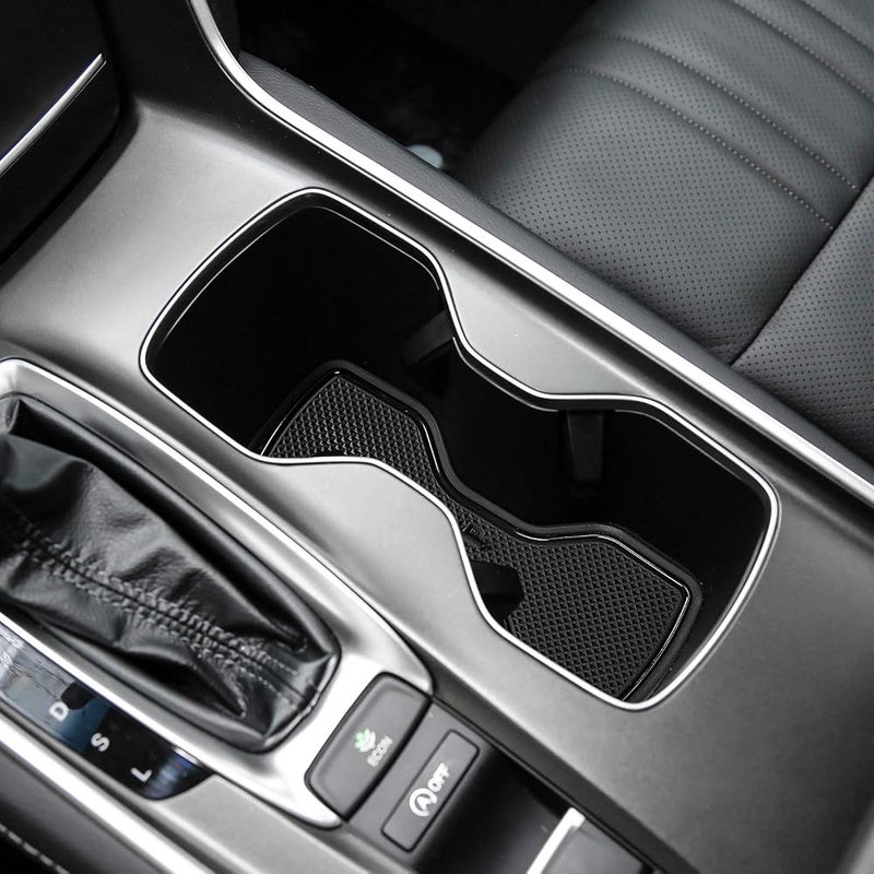 Auovo 17pcs Anti-dust Mats for Honda Accord Accessories 2018 2019 2020 2021 2022 Interior Car Cup Holder Inserts,Center Console Liner,Door Pocket Liner Mat(Black) - Image 4